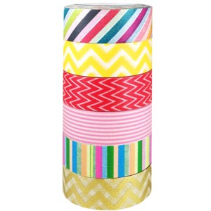Wrapables Japanese Washi Masking Tape Collection, Premium Value Pack (Set of 6) - 1 of 4