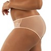 PARFAIT Luxlacy P9005 Pretty Lace And Mesh Hipster Panty With Extended Sizes - Black - 2 of 4
