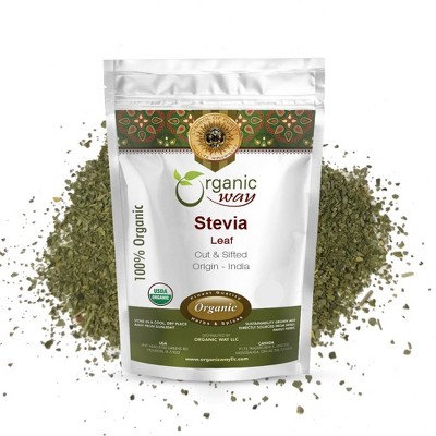 Organic Stevia Leaf Cut & Sifted 8 Oz