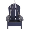 The Lakeside Collection Hanging Beach Chair with Mesh Bottom Bird Feeder - 3 of 4