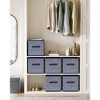 SONGMICS Storage Cubes Non-Woven Fabric Bins with Double Handles Set of 6 Closet Organizers for Shelves Foldable for Clothes - 2 of 4