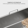 LunaLulinlk Extra-large stainless steel mesh cat litter tray, suitable for pine pellets - 4 of 4
