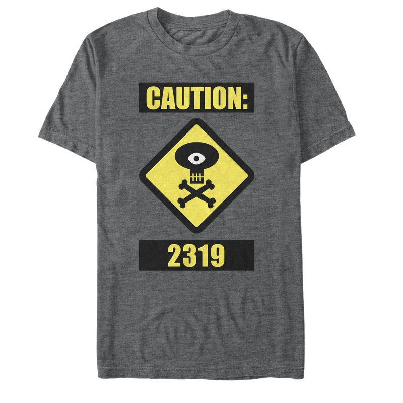 Men's Monsters Inc Caution 2319 T-Shirt, 1 of 5