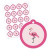 Big Dot of Happiness Pink Flamingo - Tropical Summer Favor Gift Tags (Set of 20) - 2 of 4