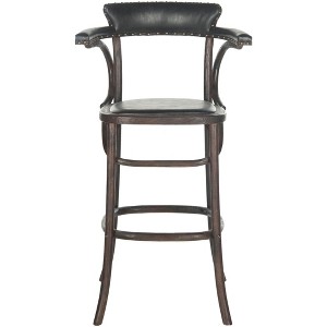 Kenny Barstool - MCR4687A - Antique Black - Safavieh Couture - 1 of 4
