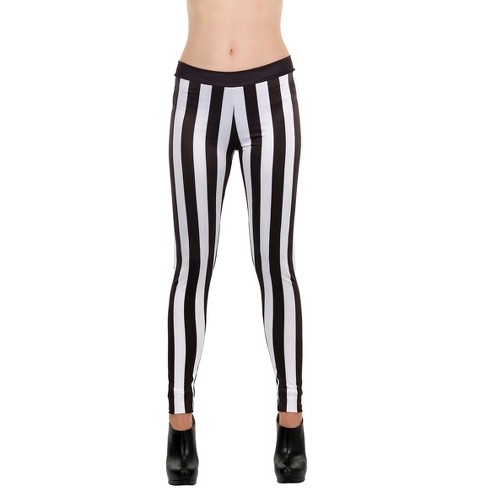 Leggings white outlet stripe