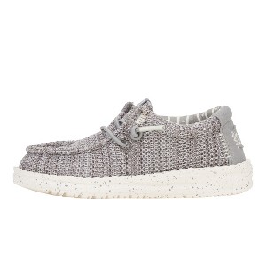 Hey Dude Wally Stretch Sox Youth - Kid's Comfortable Slip on Shoes - 1 of 4