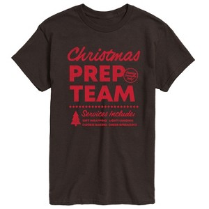 Men's - Instant Message - Christmas Prep Team Short Sleeve Graphic T-Shirt - 1 of 4