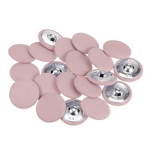 Unique Bargains Metal Shank Round Cloth Covered DIY Sewing Buttons 20 Pcs - 1 of 4