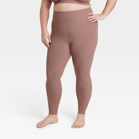 Women's Ultra High-rise Rib Leggings - All In Motion™ Brown Xxl : Target