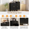 KTMBDW Shoe Cabinet, Pair Rack Organizer Cabinet with Arched Door and Drawer, 4-Tier Modern Storage Shelves for Entryway Hallway Closet - 4 of 4