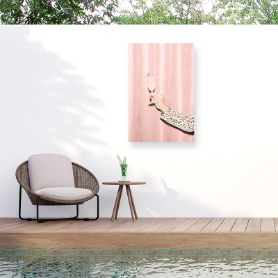 Trademark Fine Art - 1x Studio III Heres To Pink 04 Matted Framed Art