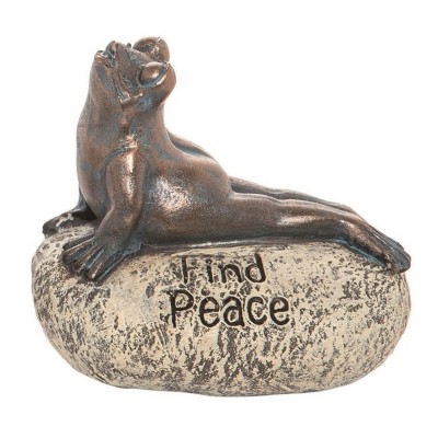 Transpac Resin 4" Green Spring Inspirational Yoga Frog Figurine