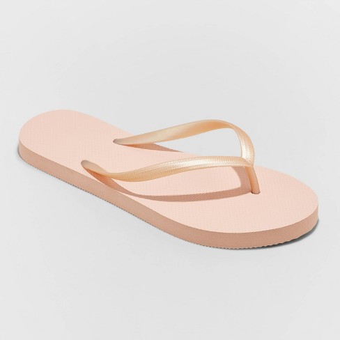 Women's Brynn Flip Flop Sandals - Shade & Shore™ Blush 12 : Target