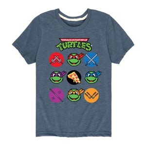 Boys' - Teenage Mutant Ninja Turtles - Turtles Grid Short Sleeve Graphic T-Shirt - 1 of 4