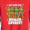 Boys' - Teenage Mutant Ninja Turtles - Get Into The Ninja Spirit Graphic Long Sleeve Fleece Sweatshirt - 2 of 4