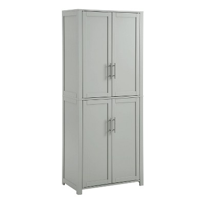 Savannah 40'' Grey Driftwood Shaker-Style Tall Storage Pantry