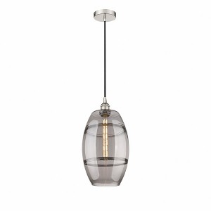 Vaz - 1 Light Cord Hung Mini Pendant In Industrial Style-18.5 Inches Tall and 10 Inches Wide - 1 of 1
