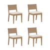 Nathan James Set of 4 Linus Dining Chair Brown Faux Leather - 2 of 4