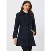 INSPIRE CHIC Women's Winter Classic Single Breasted Outwear Overcoat with Pockets - 3 of 4