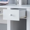GlasFlength Desks Computer Desk Office Desk Writing Table Desk with Drawers Cabinet for Small Space Home Office, White, 39"*19.75"*30" - 4 of 4