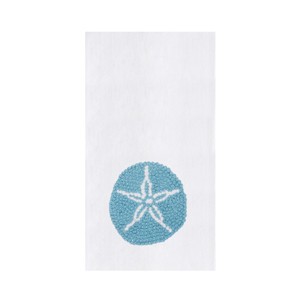 C&F Home Blue Sand Dollar Dishtowel Coastal Beach Nautical Design Home Kitchen Drying Dish Towel All Seasons Summer Spring Decor Decoration - 1 of 3