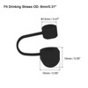 Unique Bargains Silicone Straw Tips Cover Fits 8mm/0.31 Drinking Straws 10 Pcs - 2 of 4