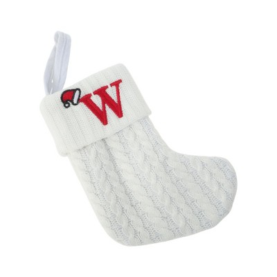 Unique Bargains Christmas Stockings Knitted Fabric White 7.87"x5.91" 1 Pc