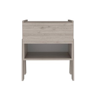 NicBex 18 inch Wide Nightstand with 1 Drawer,Modern Side Table with One Open Shelf,Bedside Table for Bedroom,Living Room,Black/Gray - 1 of 4