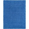 Unique Loom Solid Shag Solid Indoor Woven Area Rug - 2 of 4