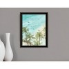 HomeRoots SURFING FROM AFAR Black Framed Print Wall Art - 2 of 4