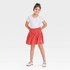 Girls' Hello Kitty Ruched Waist Skirt - Red - 3 of 3