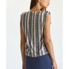 Women's Striped Sequin Shoulder Pad Sleeveless Top - Fate - 3 of 4