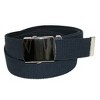 CTM Big & Tall Cotton Belt with Nickel Finish Buckle (Pack of 3) - 3 of 4