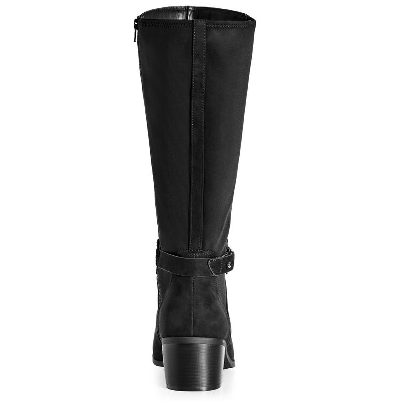 Women's Wide Fit Helen Tall Boot - Black | AVENUE, 3 of 8