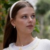 Guili 14K Yellow Gold Oval Drop Hoop Earrings with Gemstone Inlay, A Modern Chic Design for Effortless Elegance and Stylish Celebrations - 3 of 3