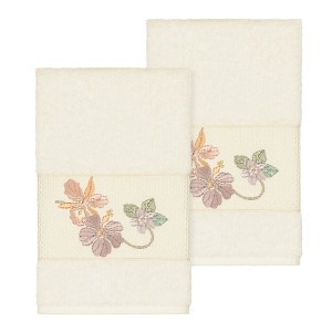 Linum Home Textiles 100% Turkish Cotton CAROLINE Embellished Towel Set - 1 of 2
