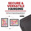 Li'l Davinci Black Front-Open Art Frame - Set of 3: 12x18, 9x12, and 8.5x11 Frames; Store up to 50 Creations Per Frame; EZ-Hang Hardware Included - 4 of 4