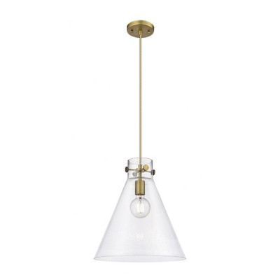 Newton Cone - 1 Light Pendant In Industrial Style-16.5 Inches Tall and 14 Inches Wide