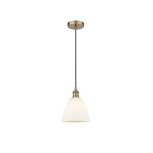 Edison Dome - 1 Light Cord Hung Mini Pendant In Industrial Style-10.25 Inches Tall and 7.5 Inches Wide - 1 of 1