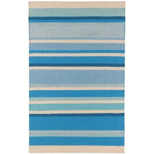 Annie Selke - Dash & Albert Seed Stitch Stripe Watermelon Handwoven Indoor/Outdoor Rug - 1 of 4