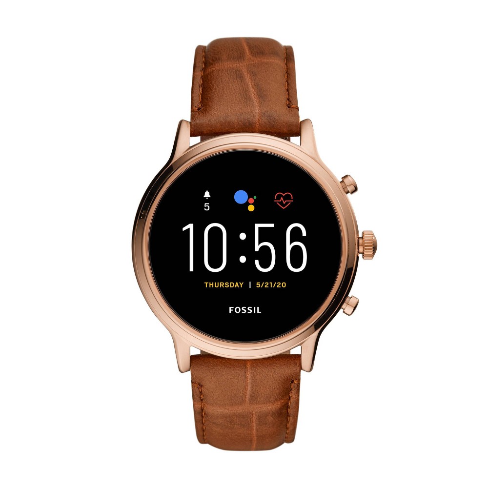 Fossil Gen 5 Smartwatch - Julianna HR Brown Croco Leather was $295.99 now $199.0 (33.0% off)