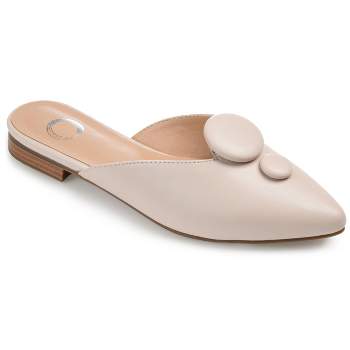 Journee Collection Womens Mallorie Slip On Pointed Toe Mules Flats