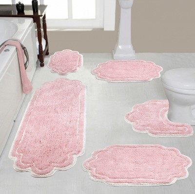 Allure Collection Cotton Tufted Bath Rug Set Set of 5 - Home Weavers