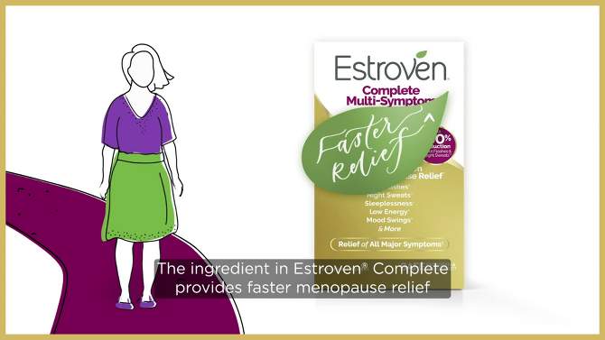 Estroven Complete Menopause Relief Caplets, 2 of 11, play video