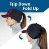 TrailHeads Women’s Ponytail Beanie - Winter Trucker Hat with Drop Down Fleece Ear Warmers - 4 of 4