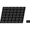 Sasa Demarle SF 2072 Flexipan Air Silform Perforated Baking Mat with 36 Quenelle Cavities, Each Cavity 1 Inch x 1-5/8 Inch x 3/4 Inch High - 3 of 3