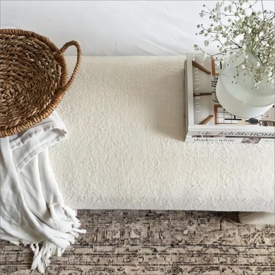 Lily 47" Cream Upholstered Large Bouclé Waterfall Bench Look,Modern Storage Bench for Bedroom-Maison Boucle