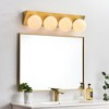Elegant Lighting Jillian 4 light Chrome and frosted white Bath Sconce - 2 of 4