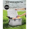 VEVOR Portable Cooler, 21 QT Hard Cooler with Ice Retention, Heavy-Duty Handles and Strap, Lightweight Rigid Material Insulated Portable Cooler,Gray - 3 of 4